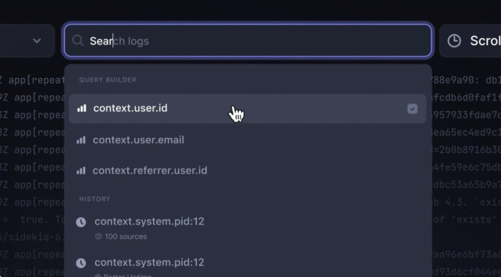 betterstack UI example