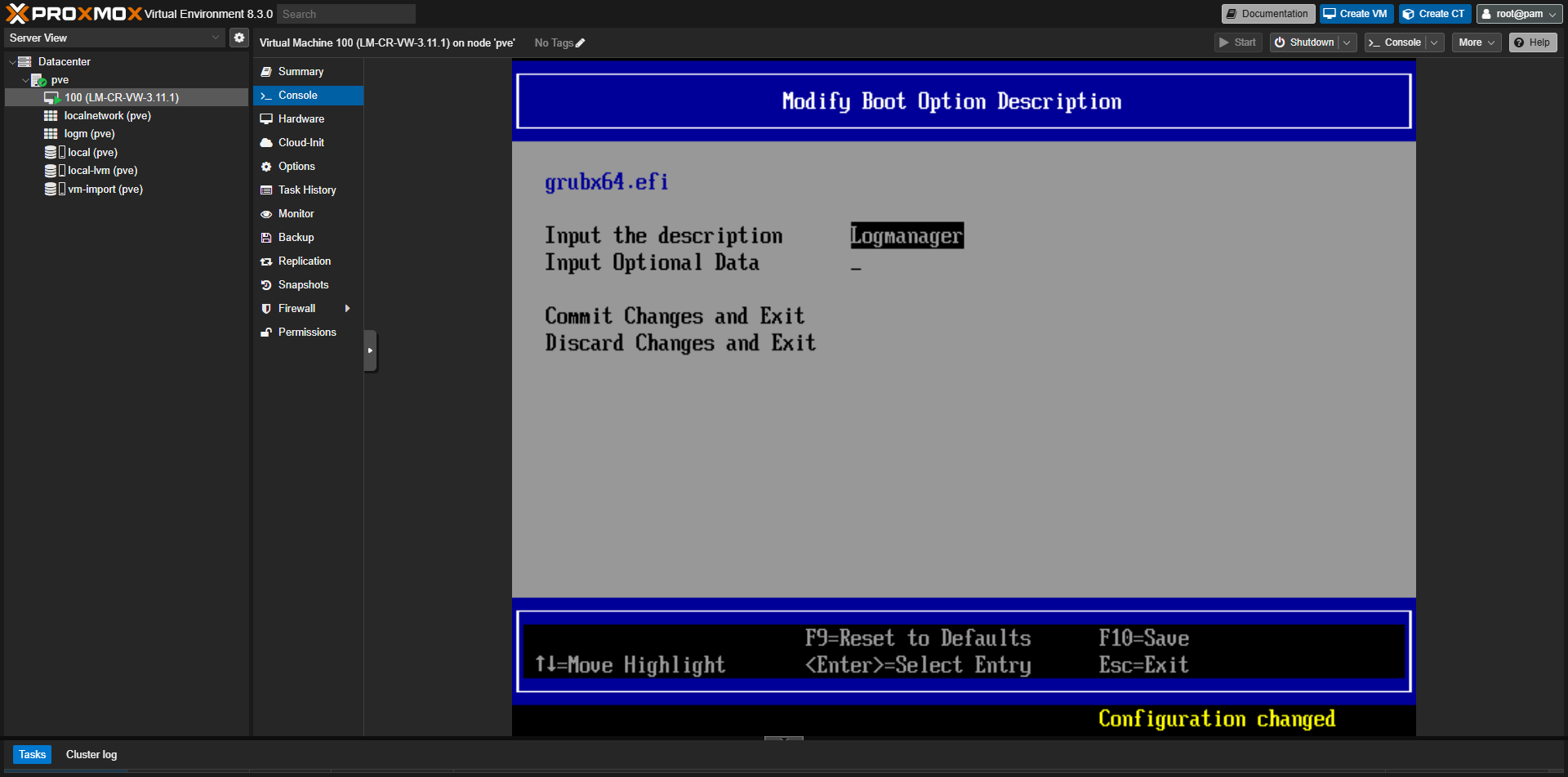 UEFI - uložení boot volby