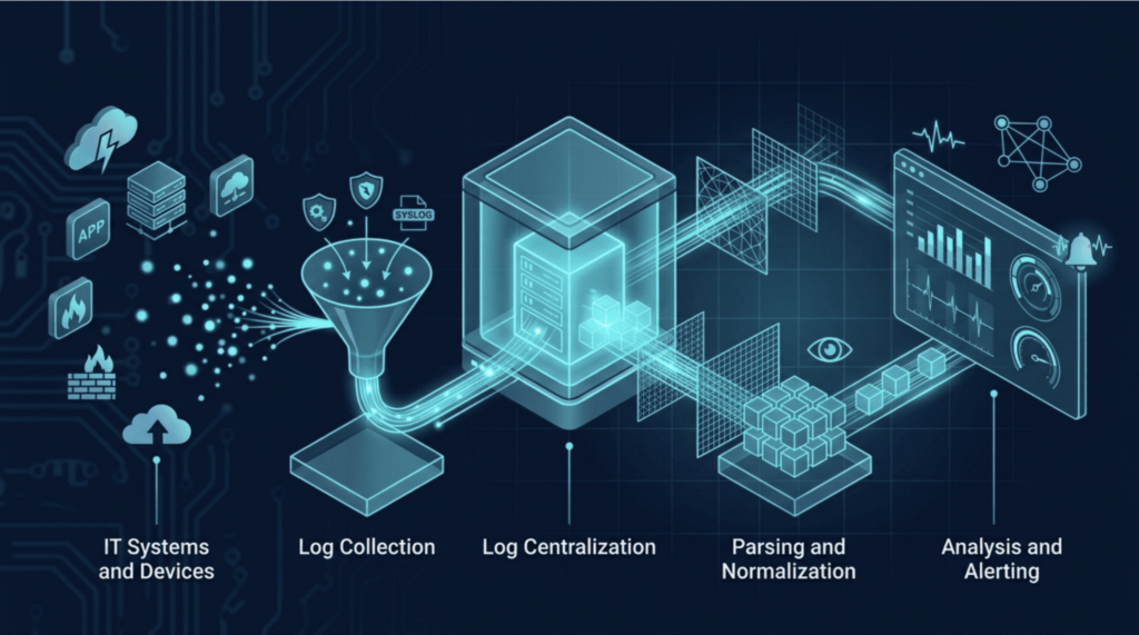 how event log management works illustration