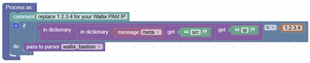 Wallix PAM (Bastion) classifier setup in Logmanager