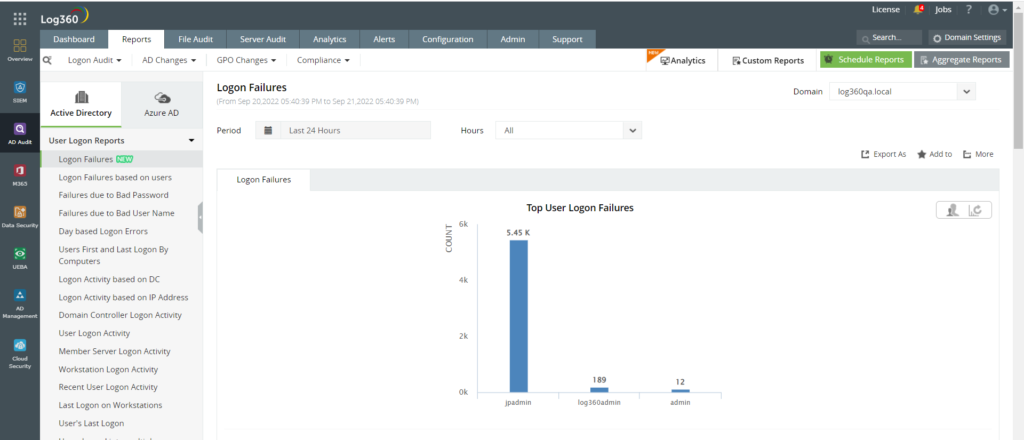 manageengine UI