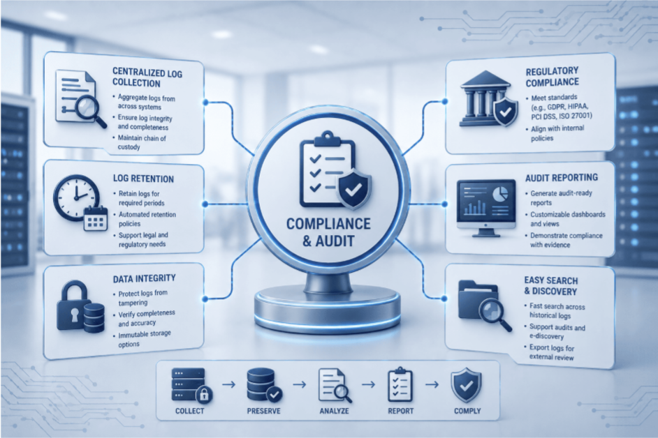 SIEM use case compliance and audit support img