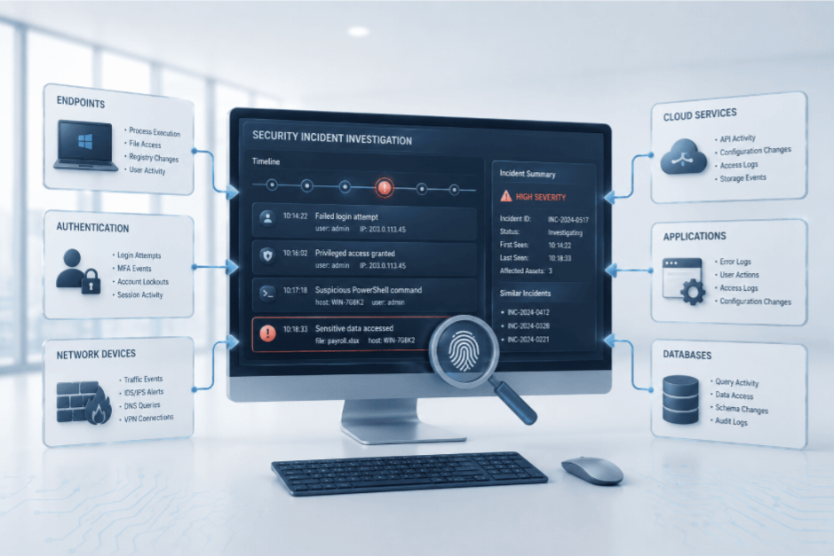 SIEM use case incident investigation illustration img