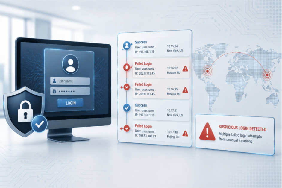 siem use case  suspicious activity detection illustration img